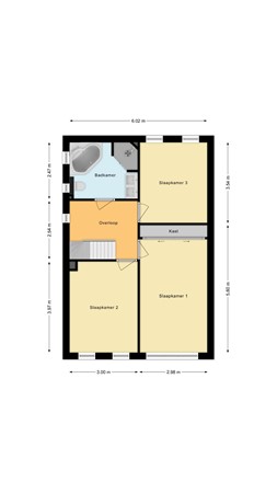 Floorplan - Dwarssplitting 1, 9502 CA Stadskanaal