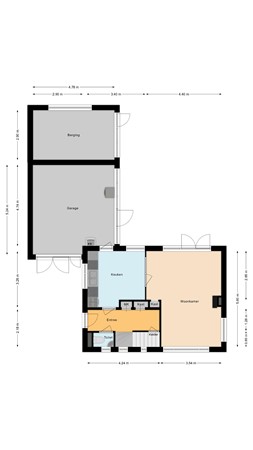 Floorplan - Flevolaan 3, 9501 VG Stadskanaal