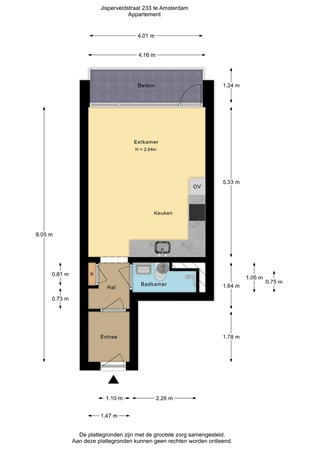 Jisperveldstraat 233, 1024 AL Amsterdam - Jisperveldstraat 233 - Appartement - 2D.jpg
