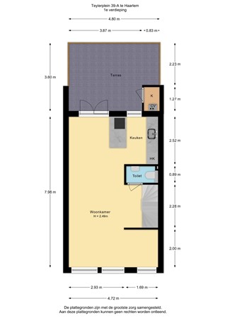 Teylerplein 39A, 2032 NB Haarlem - 