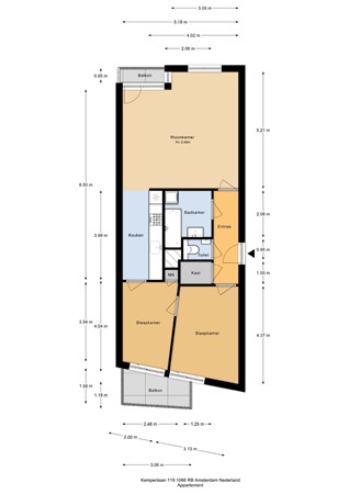 Kempenlaan 119, 1066 RB Amsterdam - Kempenlaan 119_Appartement - 2D.jpg