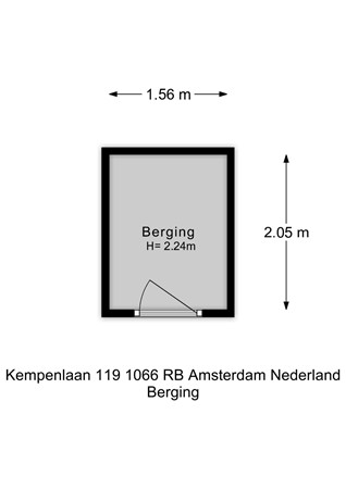 Kempenlaan 119, 1066 RB Amsterdam - Kempenlaan 119_Berging - 2D.jpg