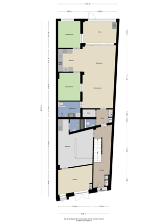 Floorplan - Einderstraat 17A, B, C, 6461 EM Kerkrade
