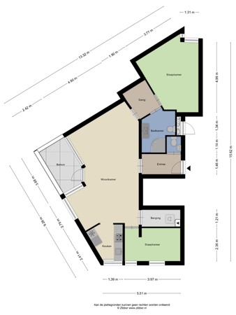 Floorplan - Gulperstraat 1E, 6461 HH Kerkrade