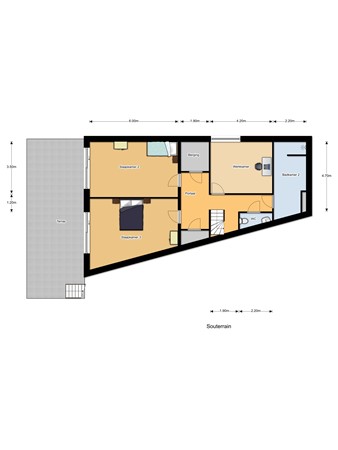 Floorplan - Teutelebroekstraat 12, 6463 XV Kerkrade