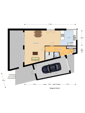 Floorplan - Teutelebroekstraat 12, 6463 XV Kerkrade