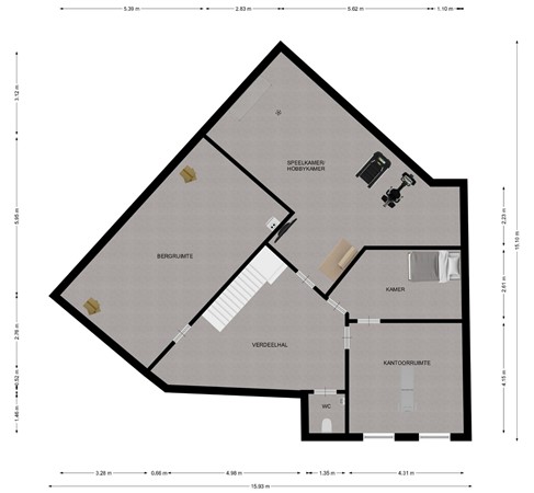 Floorplan - In de Boomgaard 3, 6464 GC Kerkrade