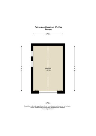 Floorplan - Petrus Aemiliusstraat 67, 8307 BC Ens
