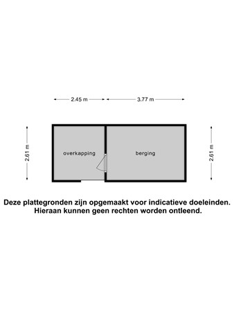 Floorplan - Deltastraat 25, 8303 HB Emmeloord