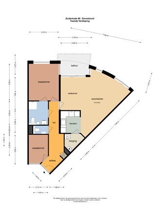 Floorplan - Zuiderkade 88, 8301 AZ Emmeloord