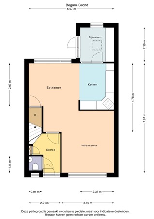 Floorplan - Maasstraat 7, 8303 LP Emmeloord