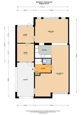 Floorplan - Ameland 3, 8302 LL Emmeloord