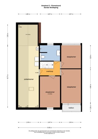 Floorplan - Ameland 3, 8302 LL Emmeloord