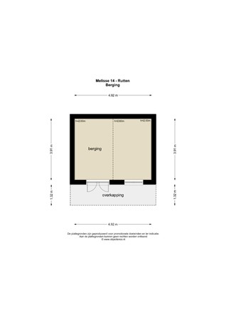 Floorplan - Melisse 14, 8313 BC Rutten