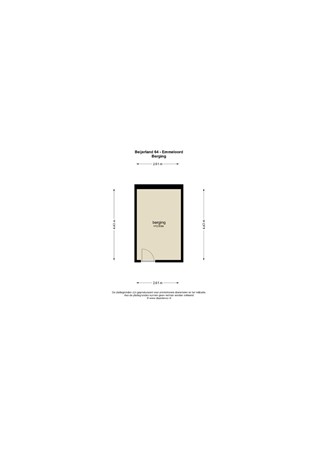 Floorplan - Beijerland 64, 8302 NV Emmeloord