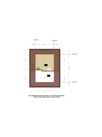 Oostwouder Dorpsstraat 16, 1678 HE Oostwoud - Plattegrond tweede verdieping.jpg