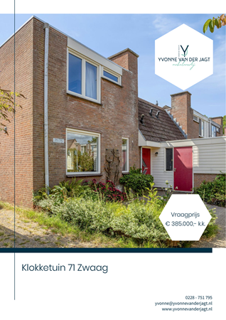Brochure preview - Klokketuin 71, 1689 KS ZWAAG (1)