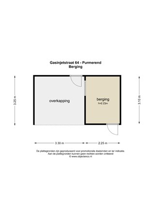 Floorplan - Gasinjetstraat 64, 1442 WP Purmerend