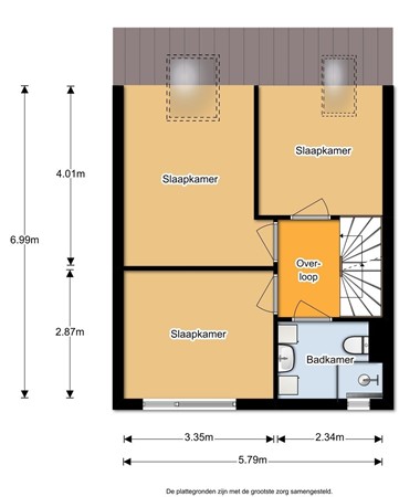 Floorplan - Monteverdistraat 6, 1447 NA Purmerend
