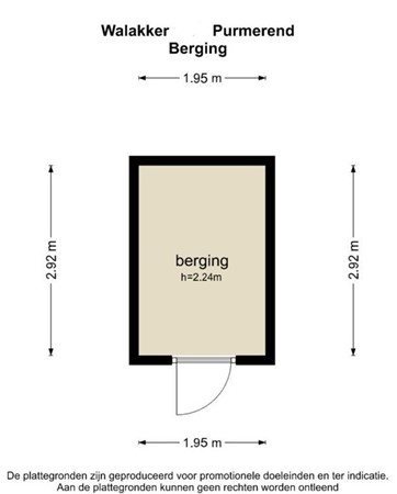 Floorplan - Walakker 105, 1446 GC Purmerend