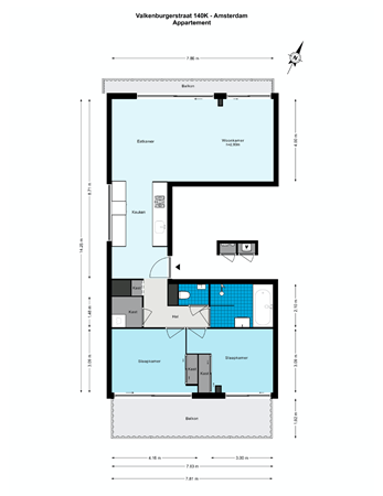 Valkenburgerstraat 140K, 1011 NA Amsterdam - 