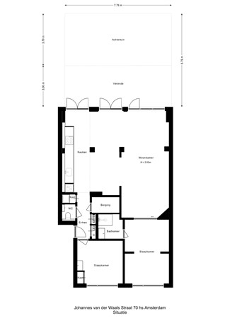 Johannes van der Waalsstraat 70H, 1098 PR Amsterdam - Situatie - 2D.jpg