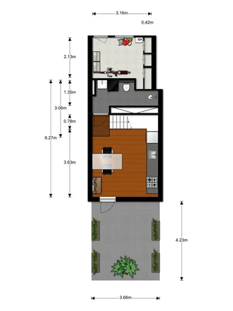 Palmgracht 79, 1015 HL Amsterdam - Palmgracht 79HS Floor Plan 1.png