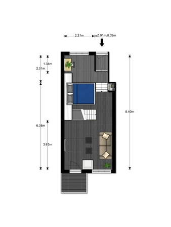 Palmgracht 79, 1015 HL Amsterdam - Palmgracht 79HS Floor Plan 2.png