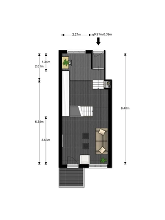 Palmgracht 79, 1015 HL Amsterdam - Palmgracht 79HS Floor Plan 3.png