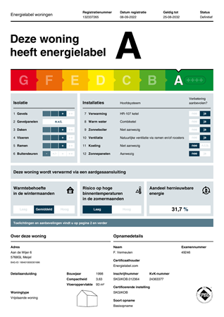Brochure preview - Energielabel Aan de Wijer 6, Meijel.pdf