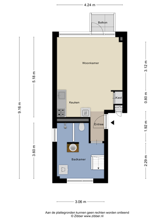 Stationsstraat 63, 1506 DC Zaandam - 460228_2D_Begane_Grond_Stationsstraat_63_Zaanstad_01.png