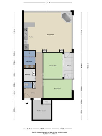 Koning Davidstraat 71, 1502 NW Zaandam - 459983_2D_Appartement_Koning_Davidstraat_71_Zaanstad_01.png