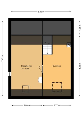 Kievitstraat 10, 5321 RJ Hedel - Eerste verdieping - 2D.jpg