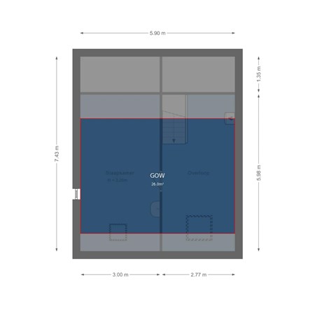 Kievitstraat 10, 5321 RJ Hedel - Eerste verdieping - markings.jpg