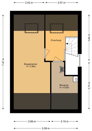 Kerckquartier 4, 5331 CW Kerkdriel - Tweede verdieping - 2D.jpg