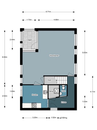 Lambertushof 5, 5481 CZ Schijndel - plattegrond 1e etage.jpeg