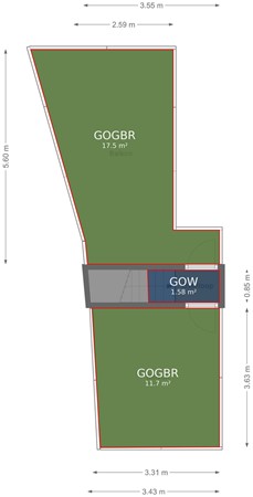 Sint Annaplaats 39, 5211 NT 's-Hertogenbosch - Vierde verdieping - markings.jpg