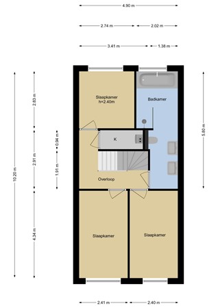 Floorplan - Houtzaagmolen 5, 3146 TB Maassluis