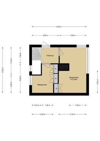 Floorplan - Schubertlaan 717, 3144 BL Maassluis
