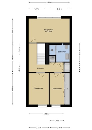 Floorplan - Doctor Albert schweitzerdreef 139, 3146 AA Maassluis