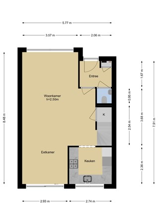 Floorplan - Koekoekstraat 7, 3145 AH Maassluis