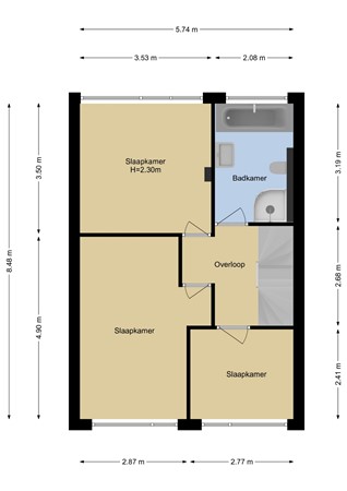 Floorplan - Koekoekstraat 7, 3145 AH Maassluis