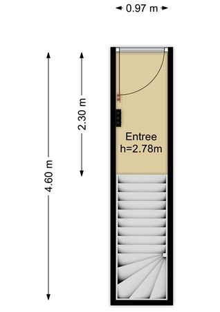 Floorplan - Maassluissedijk 116, 3131 KB Vlaardingen