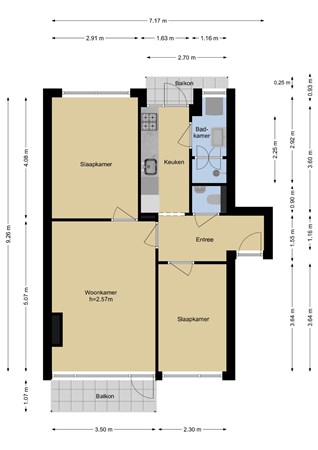 Floorplan - G.A. Brederolaan 65A, 3141 CD Maassluis