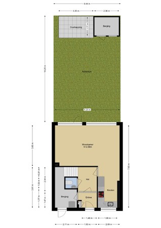 Floorplan - Roemer Visscherstraat 89, 3132 ES Vlaardingen