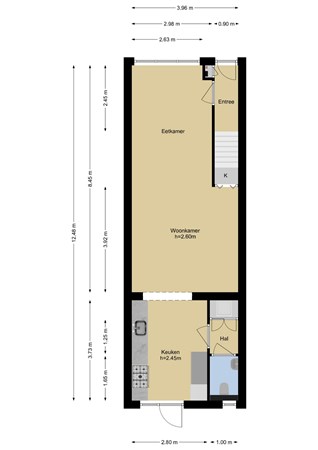 Floorplan - President Steynstraat 35, 3143 CR Maassluis