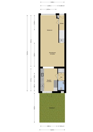 Floorplan - President Steynstraat 35, 3143 CR Maassluis