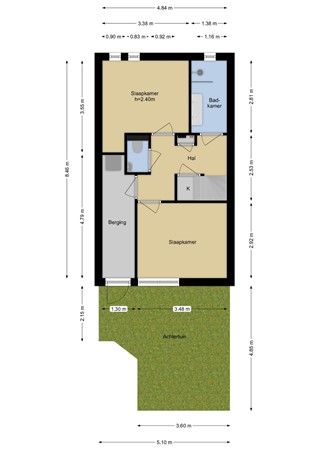 Floorplan - Steenen Dijck 12, 3146 BX Maassluis