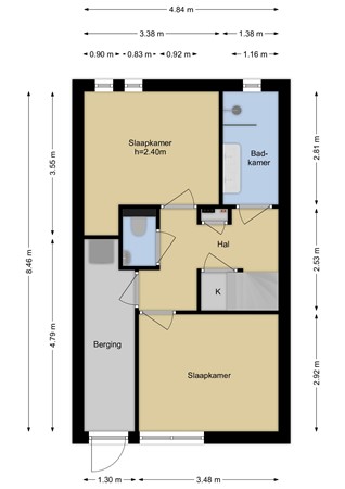 Floorplan - Steenen Dijck 12, 3146 BX Maassluis