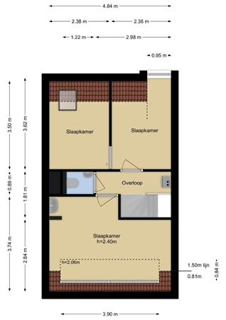 Floorplan - Steenen Dijck 12, 3146 BX Maassluis